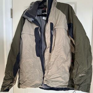 The North Face Men's Green and Gray Ski Jacket